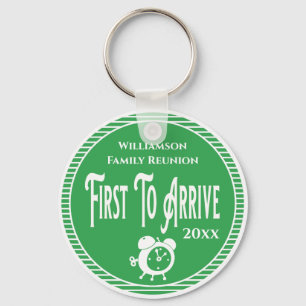 First To Arrive Family Reunion Award Key Ring