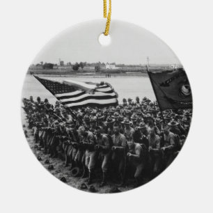 First to Fight United States Marine Corps 1918 Ceramic Tree Decoration