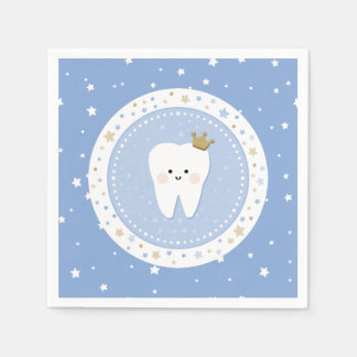 First Tooth and Stars Paper Napkin