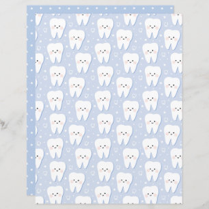 First Tooth Baby Boy Scrapbooking paper