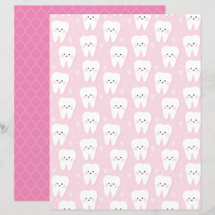 First Tooth Baby Girl Scrapbooking paper