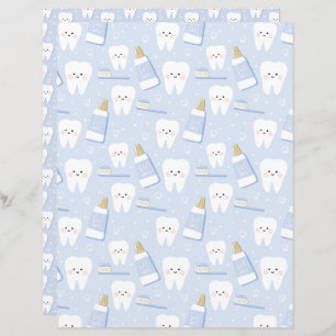 First Tooth Double-sided Scrapbooking paper