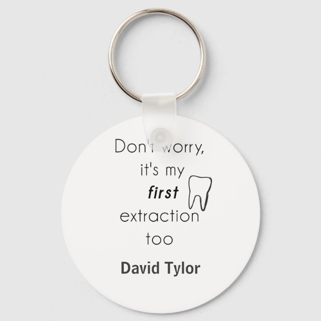 First Tooth Extraction! Key Ring (Front)