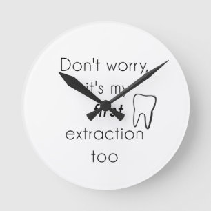 First Tooth Extraction! Round Clock