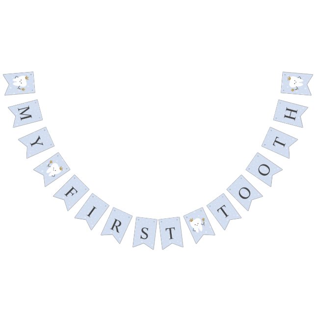 First Tooth party bunting banner (All)