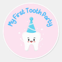 First Tooth Party Favor Stickers – Agrahadig