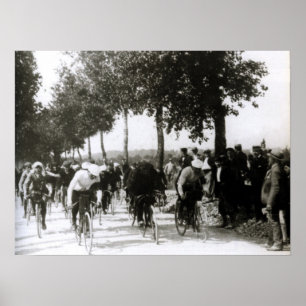First Tour de France 1903 First Kilometer Cycling  Poster