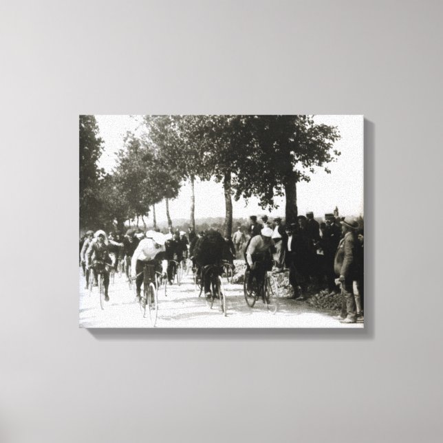 First Tour de France 1903 The Race Start  Canvas Print (Front)