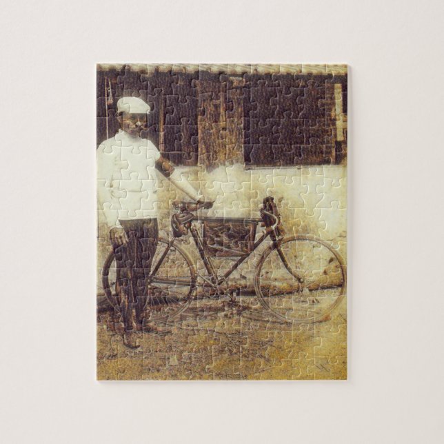 First Tour De France 1903 Winner Maurice Garin Jigsaw Puzzle (Vertical)