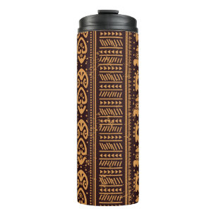 First tribal ethnic, seamless pattern. thermal tumbler
