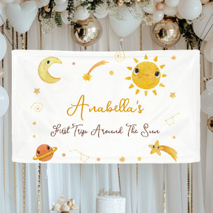 First Trip Around Sun Birthday Banner