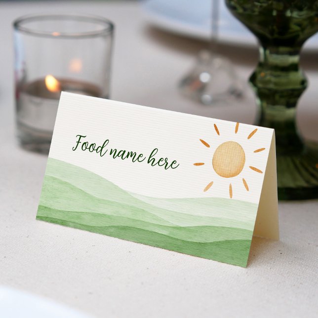 First Trip Around Sun Place Card Birthday Party (Creator Uploaded)