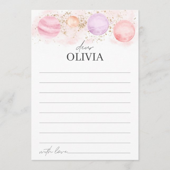 First Trip Around Sun Time Capsule Message Card (Front)