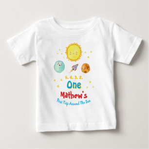 First Trip Around The Sun 1st Birthday Baby T-Shirt