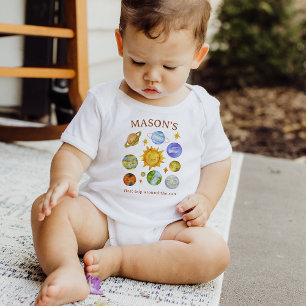 First Trip Around the Sun   1st Birthday  Baby T-Shirt