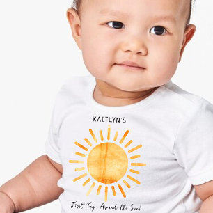First Trip Around The Sun 1st Birthday Baby T-Shirt