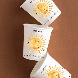 First Trip Around The Sun 1st Birthday Paper Cups