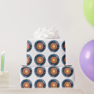 First Trip Around The Sun 1st Birthday Party Wrapping Paper