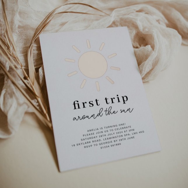 First Trip Around The Sun 1st Birthday Rose Gold (Creator Uploaded)