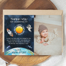 First Trip Around The Sun 1st Birthday Space Theme