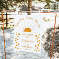 First Trip Around The Sun 1st Birthday Welcome 