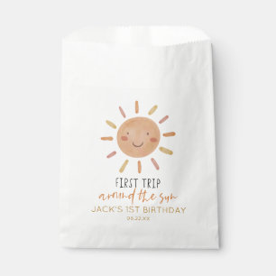 First Trip Around The Sun 1st First Birthday Favour Bags