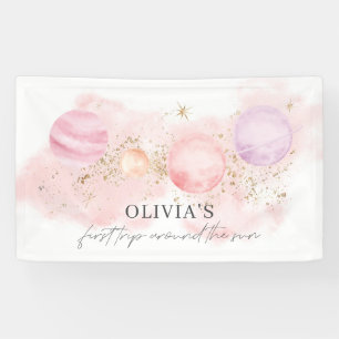 First Trip Around The Sun Banner Backdrop