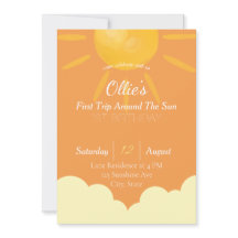 First Trip Around the Sun Birthday Invitation