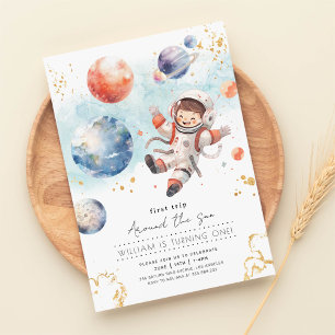 First Trip Around The Sun Birthday Invitation