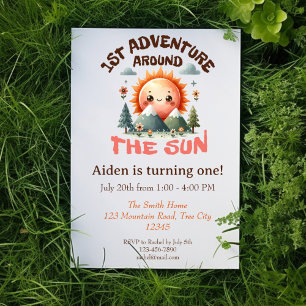 First Trip Around the Sun Birthday Invitation