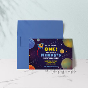 First Trip Around The Sun Birthday Invitation
