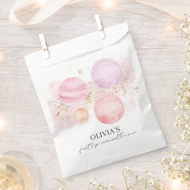 First Trip Around The Sun Favour Bag (Clipped)