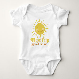 First Trip Around The Sun First Birthday Baby Body Bodysuit