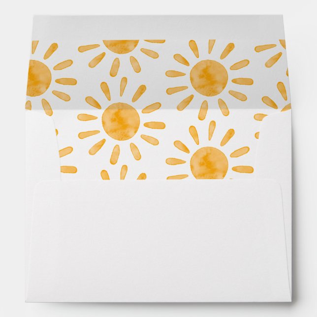 First Trip Around the Sun First Birthday |  Envelope (Back (Bottom))
