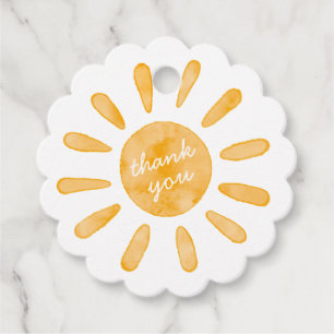 First Trip Around the Sun First Birthday Favour Ta Favour Tags