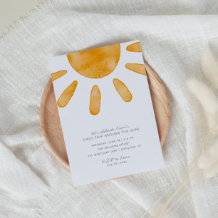 First Trip Around the Sun First Birthday   Invitation