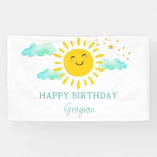 First Trip Around The Sun Happy Birthday Banner