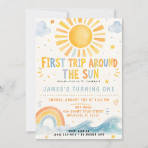 First Trip Around the Sun Invitation