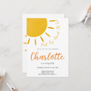 First Trip Around The Sun Invitation