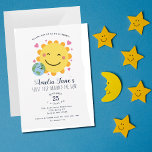First Trip Around The Sun Kids 1st Birthday Invitation<br><div class="desc">This first birthday invitation features a cute Sun and Earth. Edit most wording to meet the needs of your event. You can customise this further by clicking on the "PERSONALIZE" button. Matching Items in our shop for a complete party theme. For further questions please contact us at ThePaperieGarden@gmail.com.</div>
