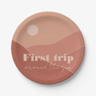 First Trip Around the Sun   Party  Paper Plate