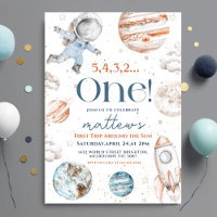 First Trip Around the Sun Space 1st Birthday