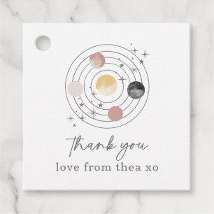 First Trip Around The Sun Space Favour Tags