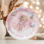 First trip around the sun Space Girl Astronaut Paper Plate<br><div class="desc">First trip around the sun Space Girl Astronaut Paper Plates
Matching items available.</div>