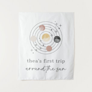 First Trip Around The Sun Space Tapestry