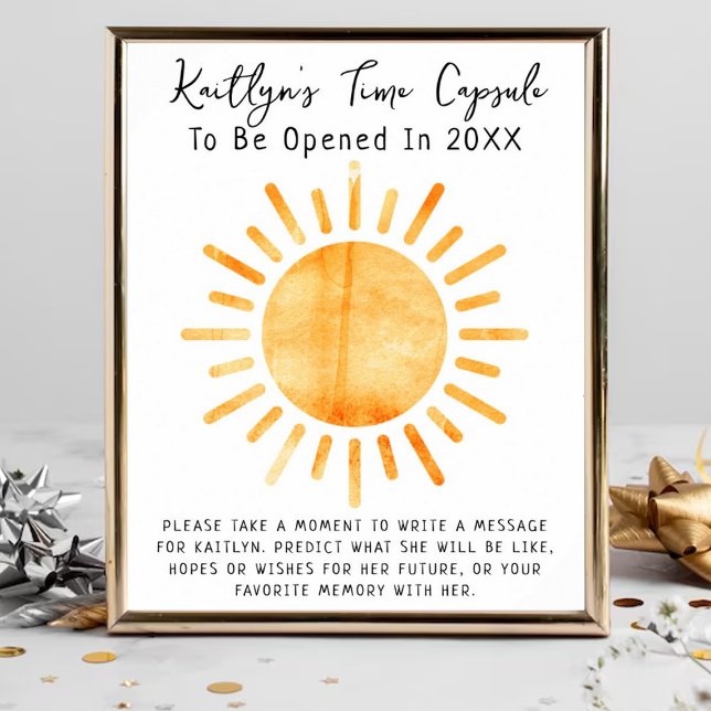 First Trip Around The Sun Time Capsule Game Poster (Creator Uploaded)