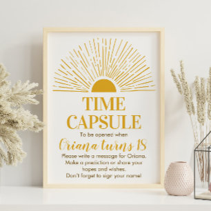 First Trip Around The Sun Time Capsule Poster