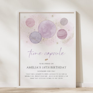 First Trip Around the Sun Time Capsule Sign