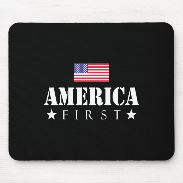 First Trump 2024 America First  Mouse Mat (Front)