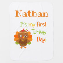 First Turkey Day Blanket